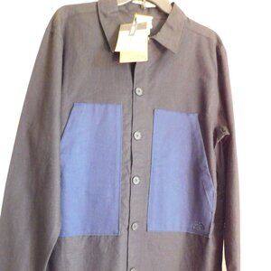 The North Face Field Shacket Utility Barn Coat Black Navy Men's Medium NEW